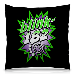 Заказать подушку в Москве. Подушка 40x40 см с полной запечаткой Blink-182 от geekbox - готовые дизайны и нанесение принтов.