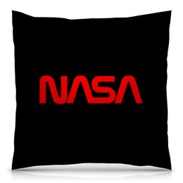 Заказать подушку в Москве. Подушка 40x40 см с полной запечаткой NASA  от DESIGNER   - готовые дизайны и нанесение принтов.