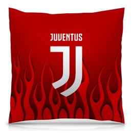 Заказать подушку в Москве. Подушка 40x40 см с полной запечаткой Juventus от THE_NISE  - готовые дизайны и нанесение принтов.