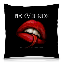 Заказать подушку в Москве. Подушка 40x40 см с полной запечаткой Black Veil Brides от geekbox - готовые дизайны и нанесение принтов.