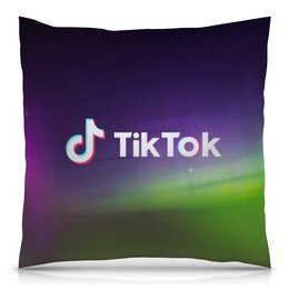 Заказать подушку в Москве. Подушка 40x40 см с полной запечаткой Tik Tok от THE_NISE  - готовые дизайны и нанесение принтов.