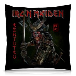 Заказать подушку в Москве. Подушка 40x40 см с полной запечаткой Iron Maiden от Leichenwagen - готовые дизайны и нанесение принтов.