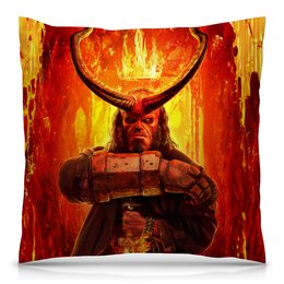 Заказать подушку в Москве. Подушка 40x40 см с полной запечаткой Hellboy от THE_NISE  - готовые дизайны и нанесение принтов.