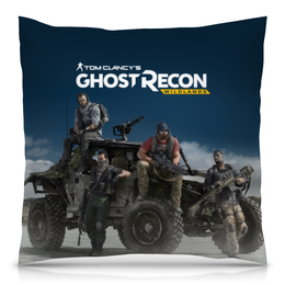 Заказать подушку в Москве. Подушка 40x40 см с полной запечаткой Tom Clancys Ghost Recon Wildlands от geekbox - готовые дизайны и нанесение принтов.