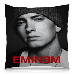 Заказать подушку в Москве. Подушка 40x40 см с полной запечаткой Eminem от THE_NISE  - готовые дизайны и нанесение принтов.