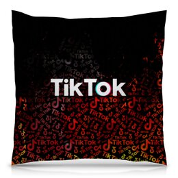 Заказать подушку в Москве. Подушка 40x40 см с полной запечаткой Tik Tok от THE_NISE  - готовые дизайны и нанесение принтов.