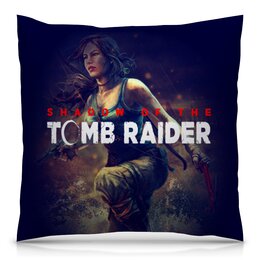 Заказать подушку в Москве. Подушка 40x40 см с полной запечаткой Tomb Raider от THE_NISE  - готовые дизайны и нанесение принтов.