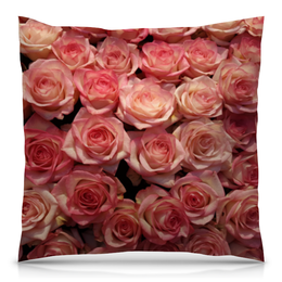 Заказать подушку в Москве. Подушка 40x40 см с полной запечаткой Цветы розы от YellowCloverShop - готовые дизайны и нанесение принтов.