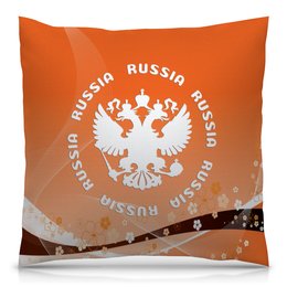 Заказать подушку в Москве. Подушка 40x40 см с полной запечаткой герб РФ от THE_NISE  - готовые дизайны и нанесение принтов.