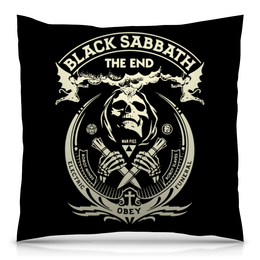 Заказать подушку в Москве. Подушка 40x40 см с полной запечаткой Black Sabbath от geekbox - готовые дизайны и нанесение принтов.