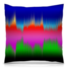 Заказать подушку в Москве. Подушка 40x40 см с полной запечаткой Звуковая волна от THE_NISE  - готовые дизайны и нанесение принтов.