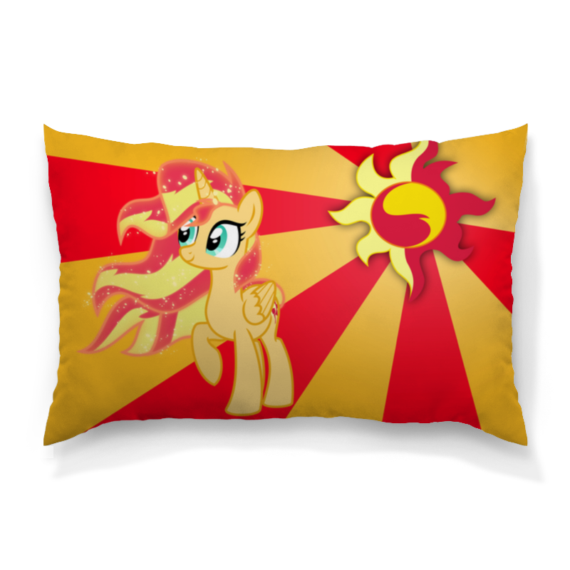 Printio Подушка 60x40 см с полной запечаткой Sunset shimmer color line