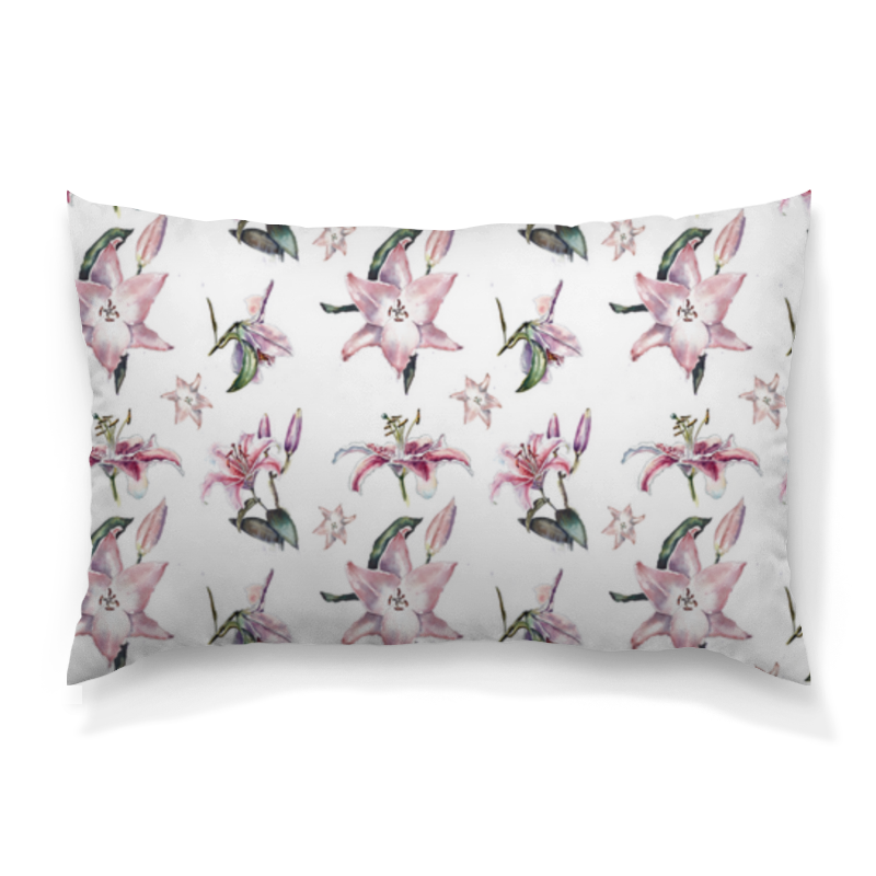 Printio Подушка 60x40 см с полной запечаткой Розовые лилии printio кружка лилии mug lilies