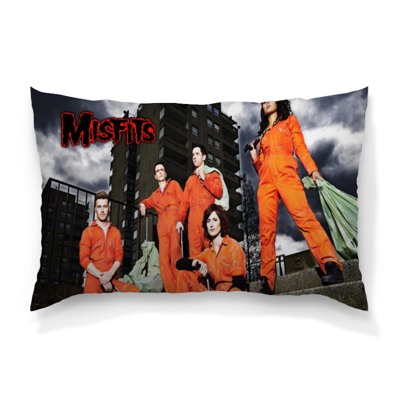 Printio Подушка 60x40 см с полной запечаткой Misfits