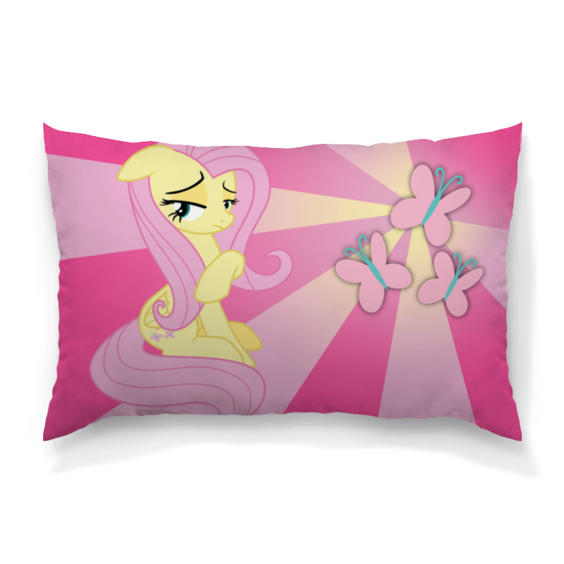 Printio Подушка 60x40 см с полной запечаткой Fluttershy color line