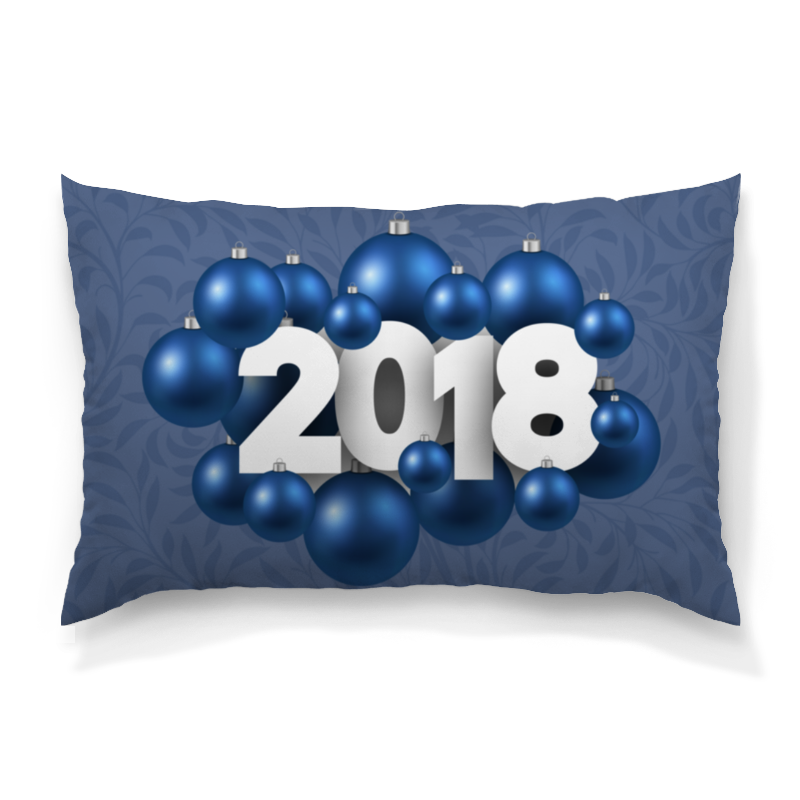 Printio Подушка 60x40 см с полной запечаткой Новый год силиконовый чехол мрамор с синими прожилками на lg k9 k8 2018 лджи к9 к8 2018