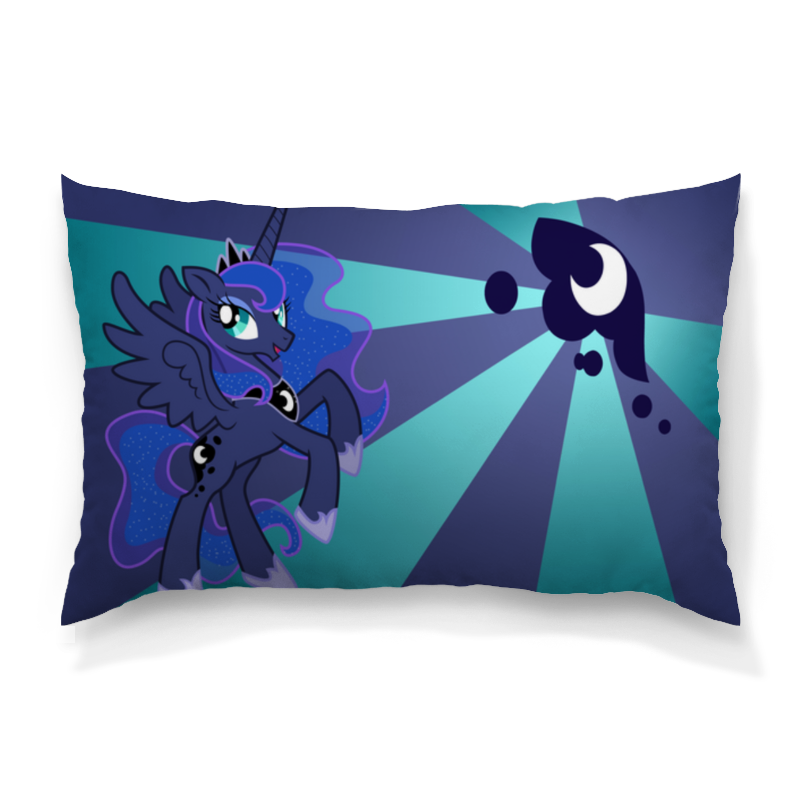 Printio Подушка 60x40 см с полной запечаткой Princess luna color line