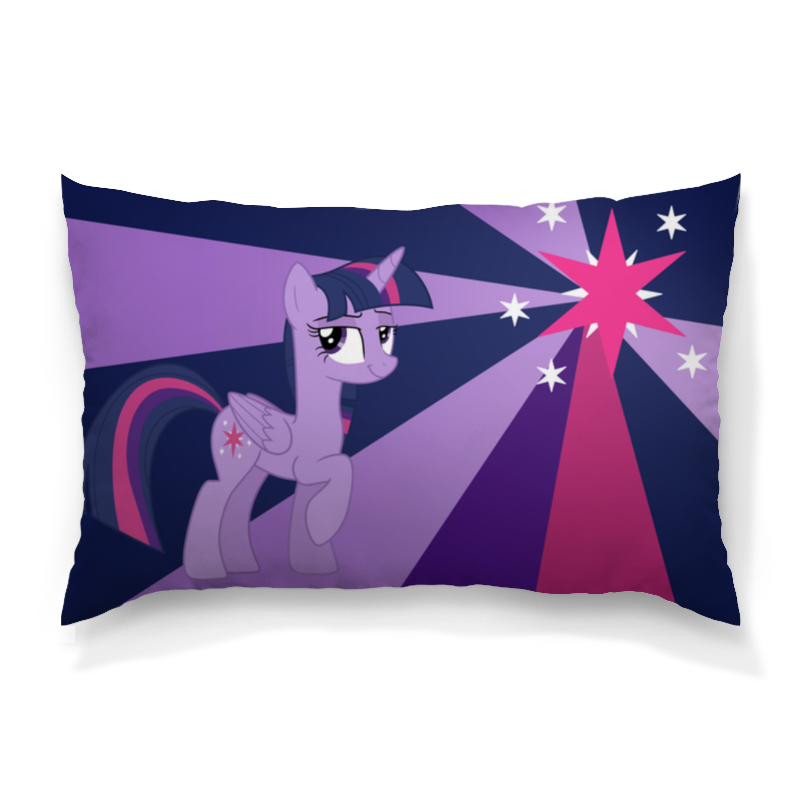 Printio Подушка 60x40 см с полной запечаткой Twilight sparkle color line