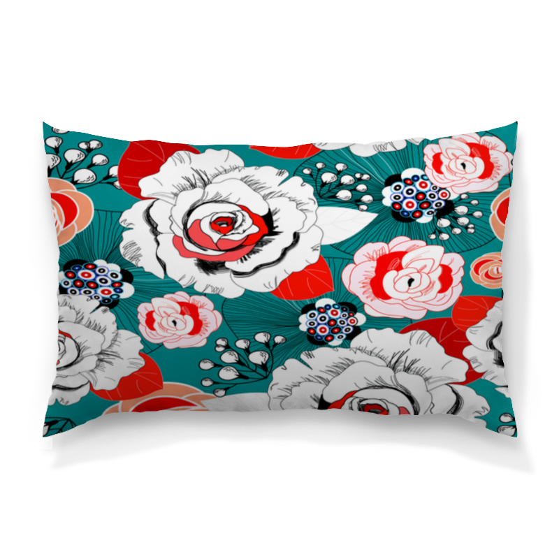 Printio Подушка 60x40 см с полной запечаткой Fashion flower