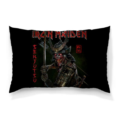 Заказать подушку в Москве. Подушка 60x40 см с полной запечаткой Iron Maiden от Leichenwagen - готовые дизайны и нанесение принтов.