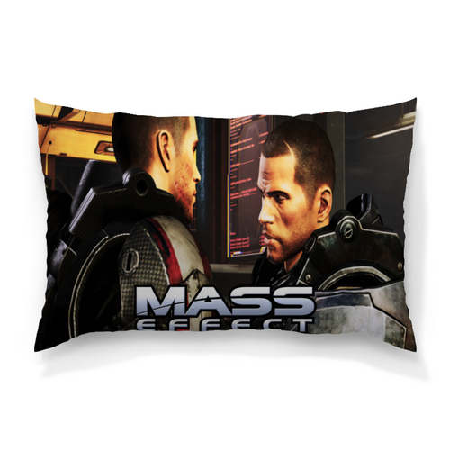 Заказать подушку в Москве. Подушка 60x40 см с полной запечаткой Mass Effect  от THE_NISE  - готовые дизайны и нанесение принтов.