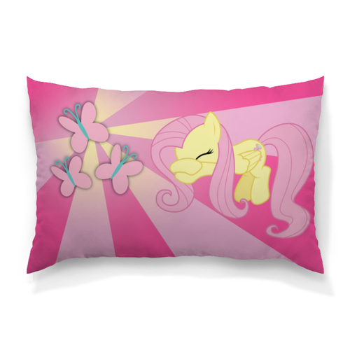 Заказать подушку в Москве. Подушка 60x40 см с полной запечаткой Fluttershy Color Line от shadow_dash - готовые дизайны и нанесение принтов.