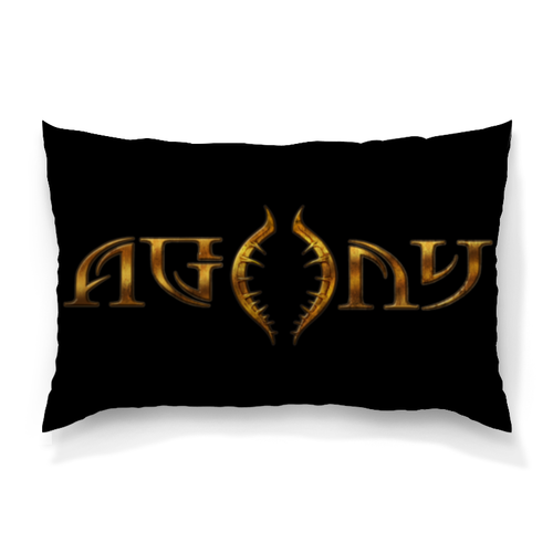 Заказать подушку в Москве. Подушка 60x40 см с полной запечаткой Agony game от Leichenwagen - готовые дизайны и нанесение принтов.