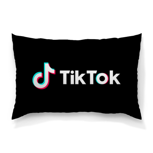 Заказать подушку в Москве. Подушка 60x40 см с полной запечаткой TikTok  от DESIGNER   - готовые дизайны и нанесение принтов.