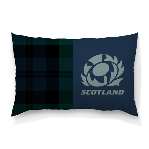 Заказать подушку в Москве. Подушка 60x40 см с полной запечаткой Шотландия регби от rugby - готовые дизайны и нанесение принтов.