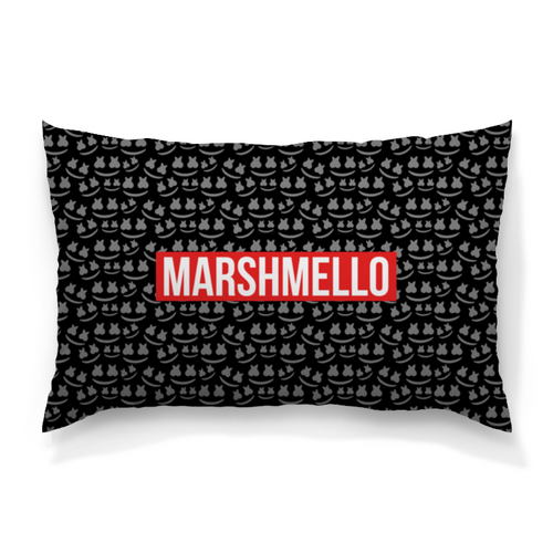 Заказать подушку в Москве. Подушка 60x40 см с полной запечаткой Marshmello от THE_NISE  - готовые дизайны и нанесение принтов.