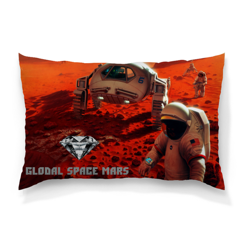 Заказать подушку в Москве. Подушка 60x40 см с полной запечаткой Global Space Mаgic Mars (коллекция №1) от Global Space Magic  - готовые дизайны и нанесение принтов.