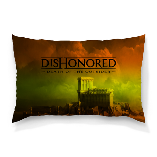 Заказать подушку в Москве. Подушка 60x40 см с полной запечаткой Dishonored от THE_NISE  - готовые дизайны и нанесение принтов.