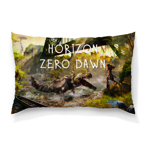 Заказать подушку в Москве. Подушка 60x40 см с полной запечаткой Horizon Zero Dawn от THE_NISE  - готовые дизайны и нанесение принтов.