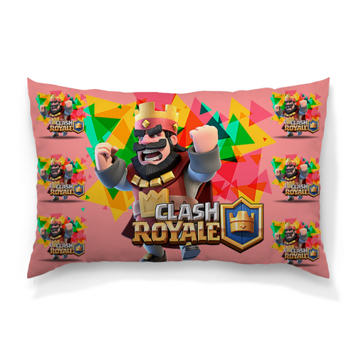 Заказать подушку в Москве. Подушка 60x40 см с полной запечаткой CLASH ROYALE от robus - готовые дизайны и нанесение принтов.