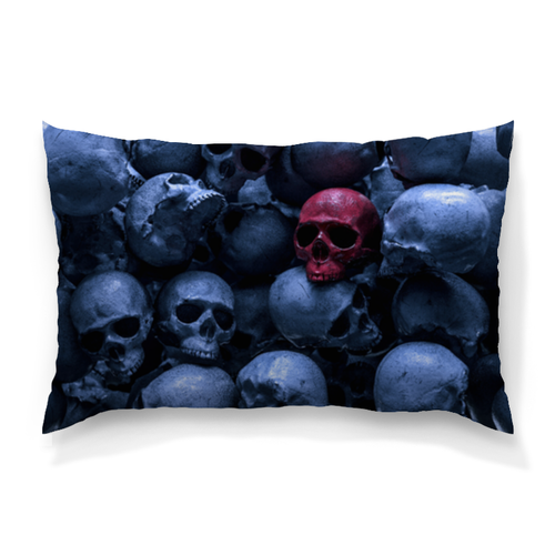 Заказать подушку в Москве. Подушка 60x40 см с полной запечаткой Red Skull от Дана Столыпина - готовые дизайны и нанесение принтов.