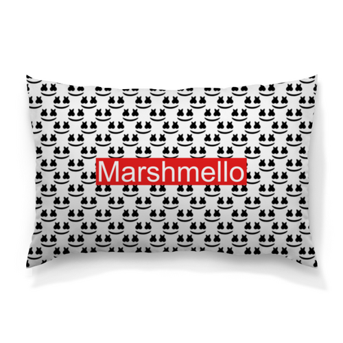 Заказать подушку в Москве. Подушка 60x40 см с полной запечаткой Marshmello от THE_NISE  - готовые дизайны и нанесение принтов.