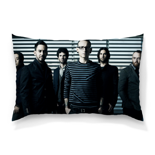 Заказать подушку в Москве. Подушка 60x40 см с полной запечаткой Linkin Park от THE_NISE  - готовые дизайны и нанесение принтов.