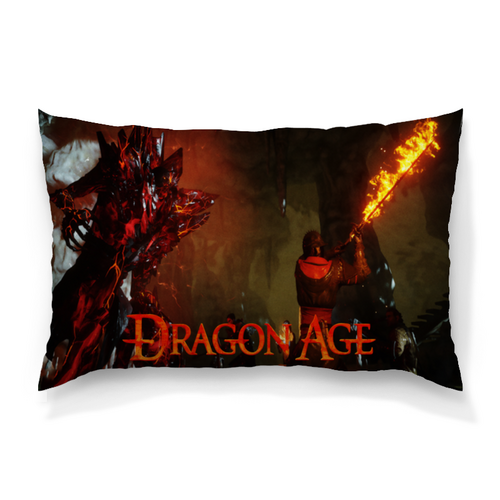 Заказать подушку в Москве. Подушка 60x40 см с полной запечаткой Dragon Age от THE_NISE  - готовые дизайны и нанесение принтов.