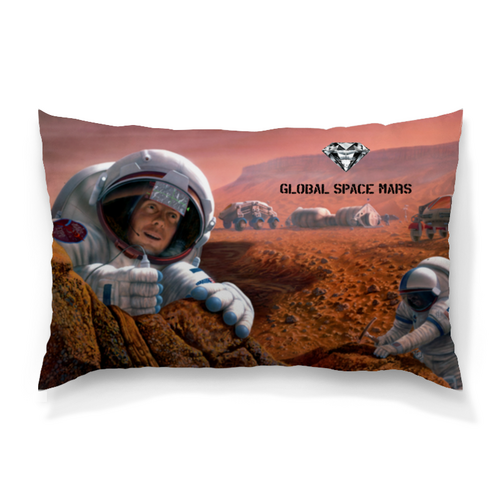 Заказать подушку в Москве. Подушка 60x40 см с полной запечаткой Global  space magic  mars коллекция №1 от Global Space Magic  - готовые дизайны и нанесение принтов.