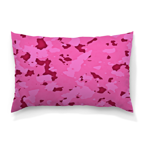 Заказать подушку в Москве. Подушка 60x40 см с полной запечаткой Розовый камуфляж от THE_NISE  - готовые дизайны и нанесение принтов.