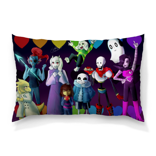 Заказать подушку в Москве. Подушка 60x40 см с полной запечаткой UNDERTALE от robus - готовые дизайны и нанесение принтов.