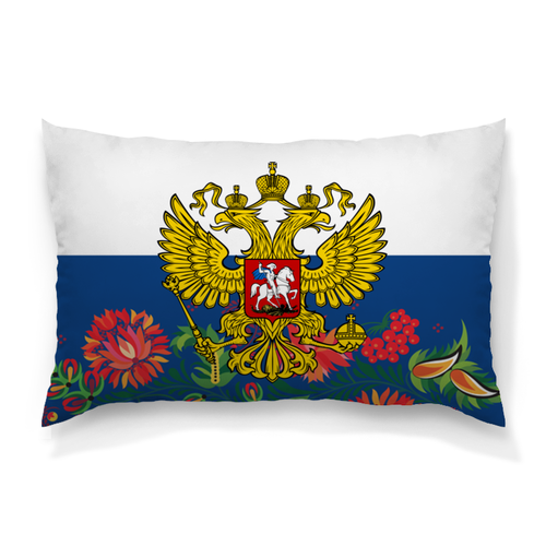 Заказать подушку в Москве. Подушка 60x40 см с полной запечаткой Хохлома от THE_NISE  - готовые дизайны и нанесение принтов.