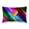 Заказать подушку в Москве. Подушка 60x40 см с полной запечаткой Like  от DESIGNER   - готовые дизайны и нанесение принтов.