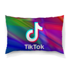 Заказать подушку в Москве. Подушка 60x40 см с полной запечаткой TikTok  от DESIGNER   - готовые дизайны и нанесение принтов.