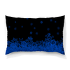 Заказать подушку в Москве. Подушка 60x40 см с полной запечаткой Синие снежинки от THE_NISE  - готовые дизайны и нанесение принтов.