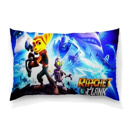 Заказать подушку в Москве. Подушка 60x40 см с полной запечаткой Ratchet & Clank от THE_NISE  - готовые дизайны и нанесение принтов.