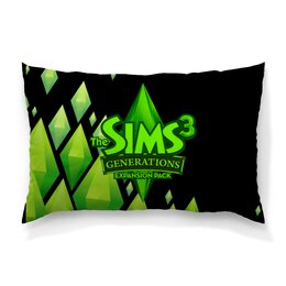 Заказать подушку в Москве. Подушка 60x40 см с полной запечаткой The Sims 3 от THE_NISE  - готовые дизайны и нанесение принтов.