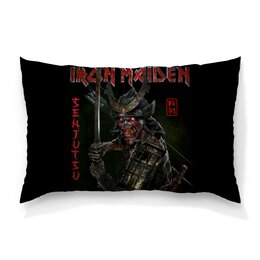 Заказать подушку в Москве. Подушка 60x40 см с полной запечаткой Iron Maiden от Leichenwagen - готовые дизайны и нанесение принтов.