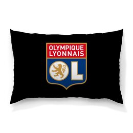 Заказать подушку в Москве. Подушка 60x40 см с полной запечаткой Olympique Lyonnais от THE_NISE  - готовые дизайны и нанесение принтов.
