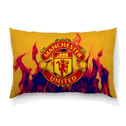 Заказать подушку в Москве. Подушка 60x40 см с полной запечаткой Manchester United от THE_NISE  - готовые дизайны и нанесение принтов.